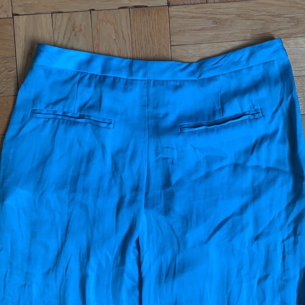 NWT women Rag&Bone Turquoise wide-leg pants. Size2 - Picture 4 of 4